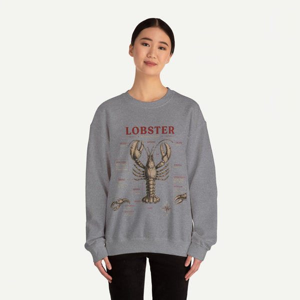 Lobster Anatomy Crewneck Sweatshirt