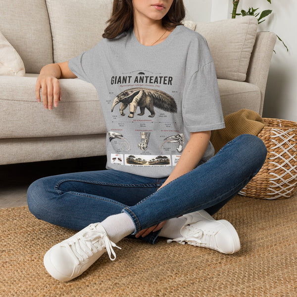 Giant Anteater Anatomy Tee — Vintage Natural History Animal Graphic T-Shirt