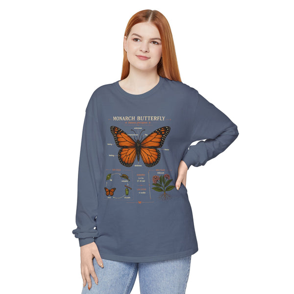 Monarch Butterfly Anatomy Long Sleeve Tee