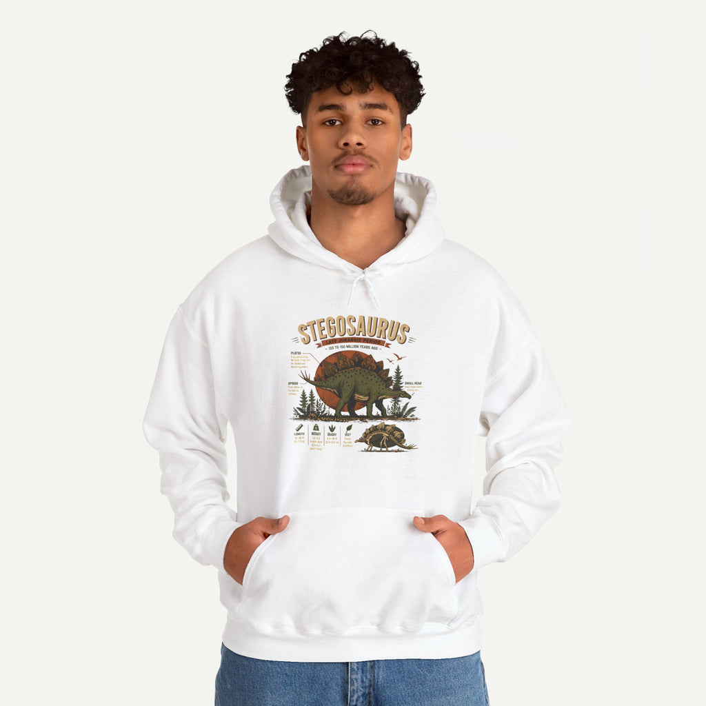 Stegosaurus Vintage Anatomy Hoodie – Retro Dino Nature Sweatshirt