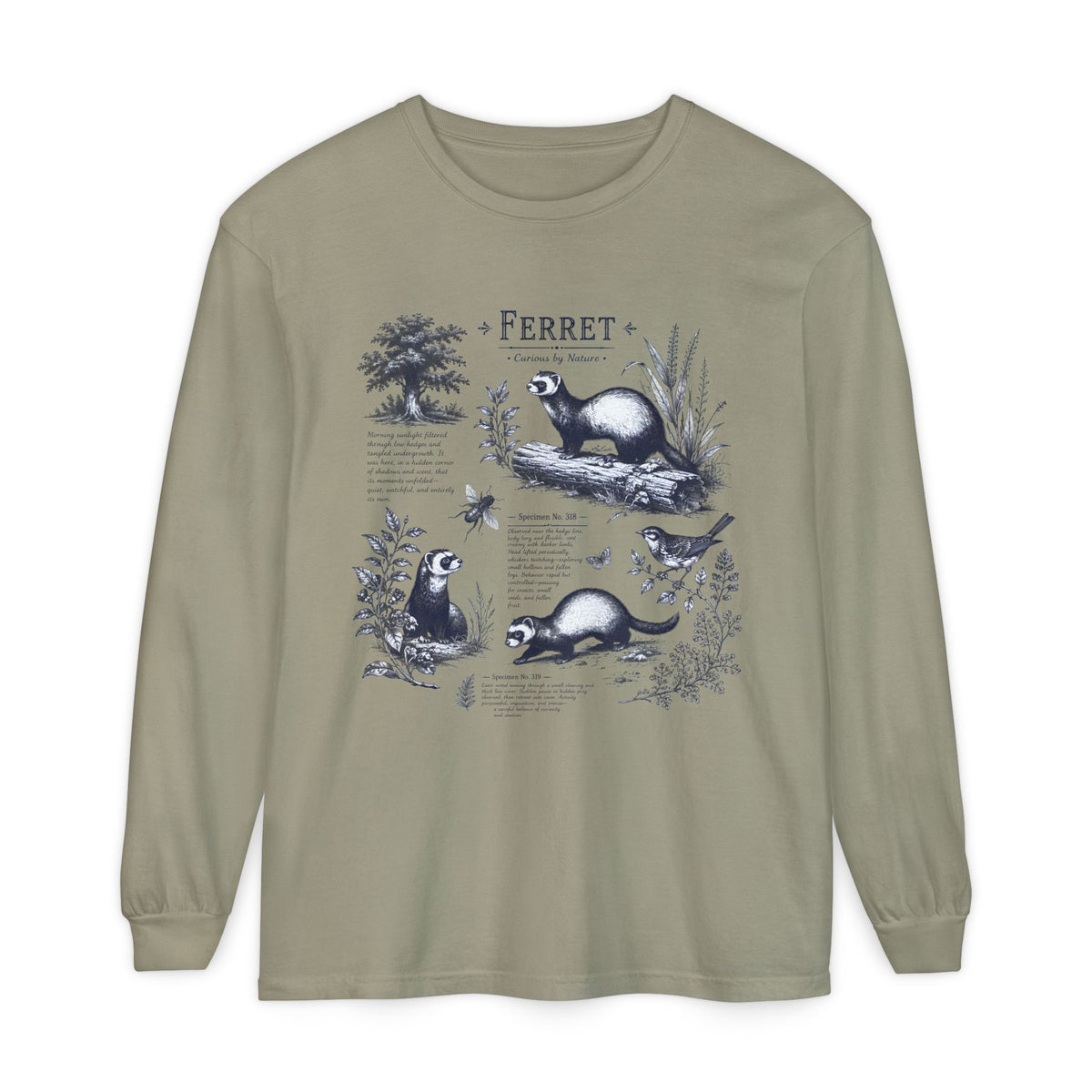 Ferret Vintage Anatomy Long Sleeve Tee