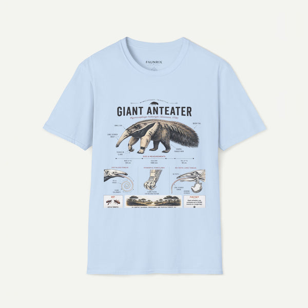 Giant Anteater Anatomy Tee — Vintage Natural History Animal Graphic T-Shirt
