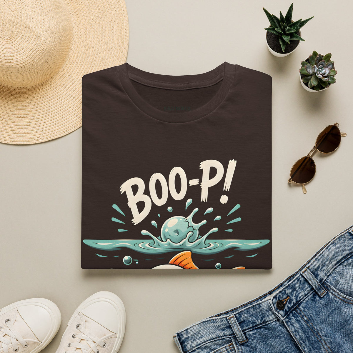 Ghost Fish T-Shirt — Cute Boo-P!Halloween Graphic Tee