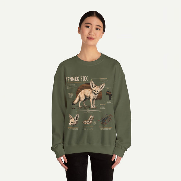 Fennec Fox Anatomy Sweatshirt – Wildlife Anatomy Crewneck