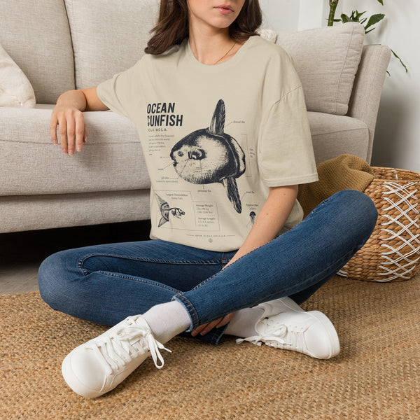 Sunfish Anatomy T-Shirt — Ocean Sunfish Graphic Tee for Marine Lovers