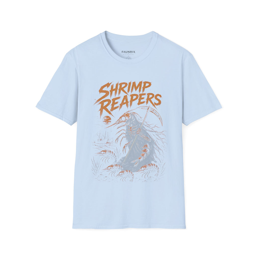 Shrimp Reapers T‑Shirt — Vintage Horror Seafood Graphic Tee