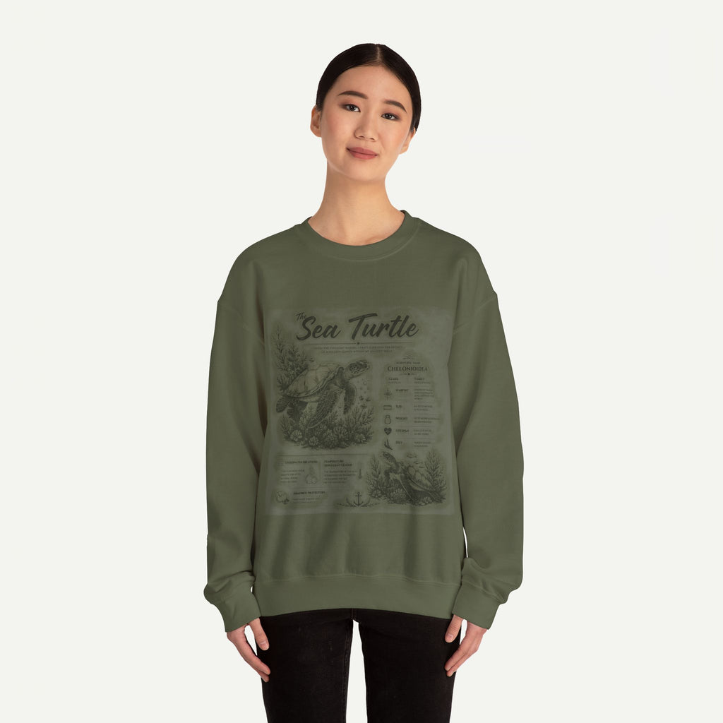 Sea Turtle Anatomy Crewneck Sweatshirt
