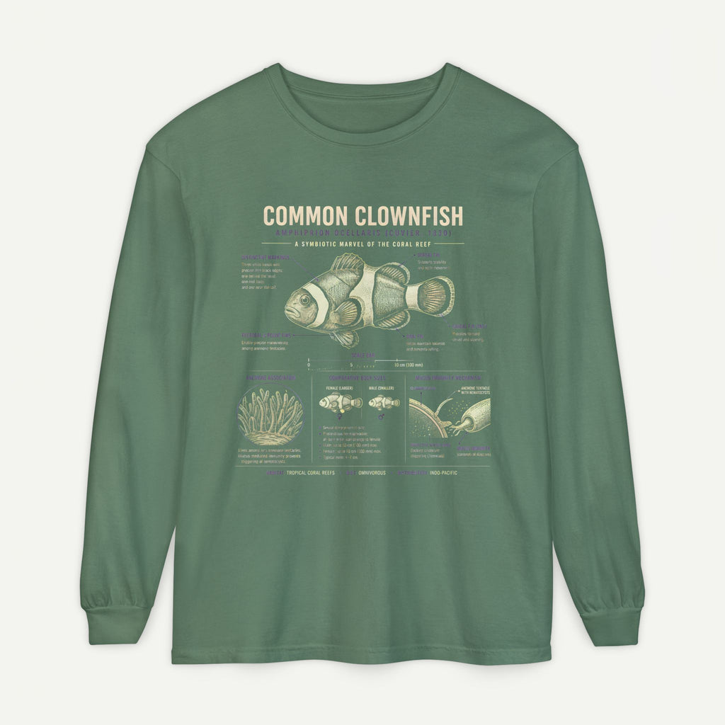 Common Clownfish Anatomy Long Sleeve Tee