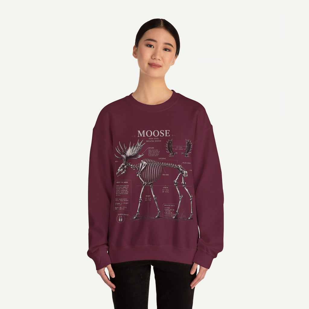 Moose Skeleton Anatomy Sweatshirt