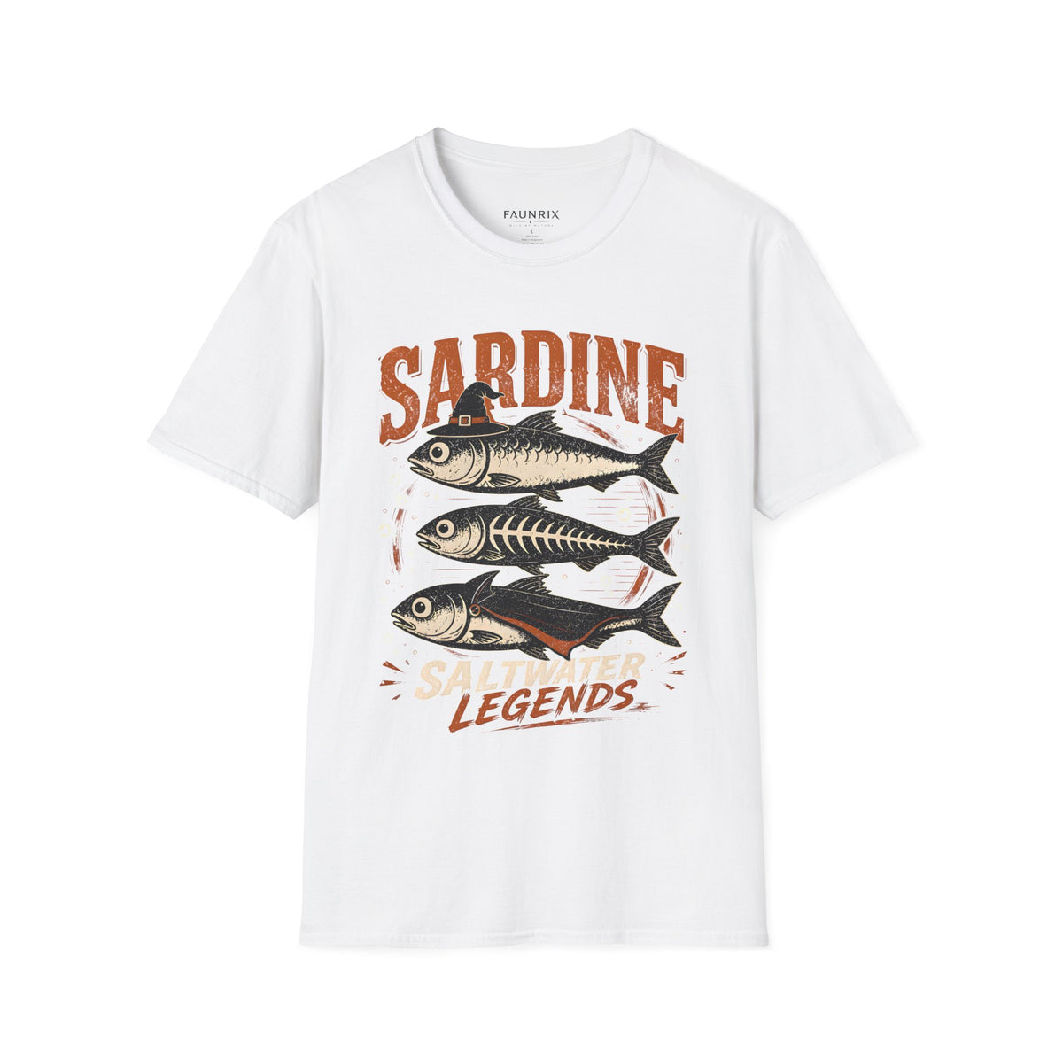 Sardine Vintage Fish T-Shirt — Retro Seafood Graphic Tee Main image