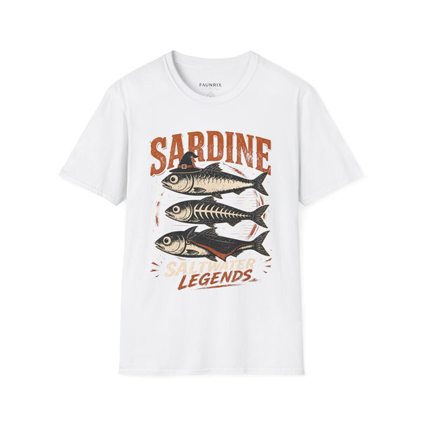 Sardine Vintage Fish T-Shirt — Retro Seafood Graphic Tee