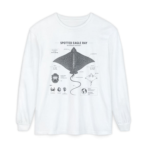 Spotted Eagle Ray Anatomy Long Sleeve Tee