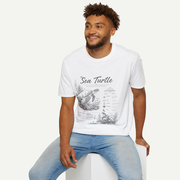 Sea Turtle Anatomy T-Shirt — Vintage Marine Illustration Tee