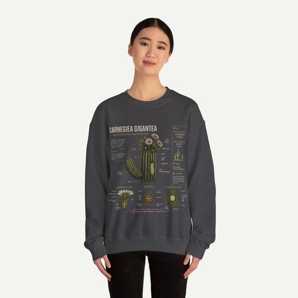 Carnegiea Gigantea Cactus Sweatshirt — Botanical Diagram Crewneck