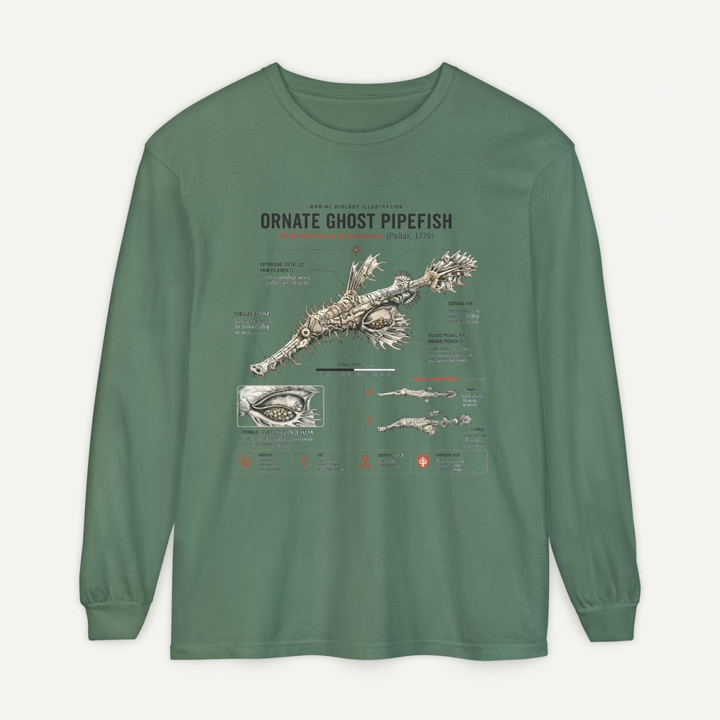 Ornate Ghost Pipefish Anatomical Long Sleeve Tee