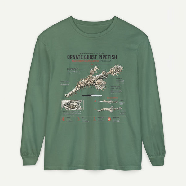 Ornate Ghost Pipefish Anatomical Long Sleeve Tee