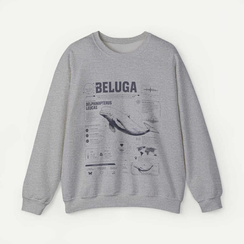 Beluga Whale Anatomy Sweatshirt