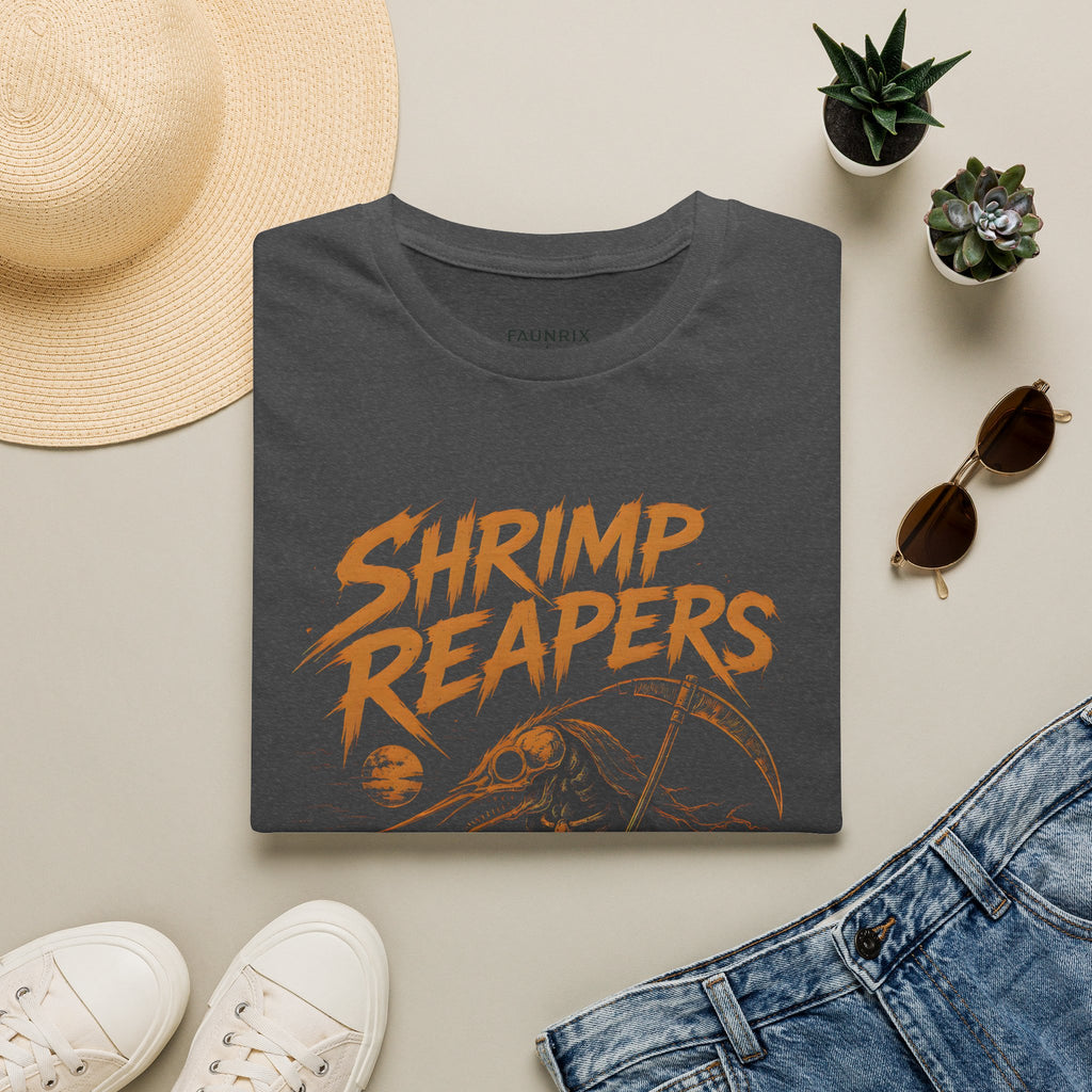 Shrimp Reapers T‑Shirt — Vintage Horror Seafood Graphic Tee