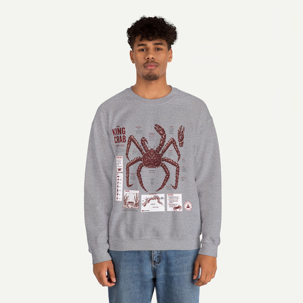 King Crab Anatomy Sweatshirt