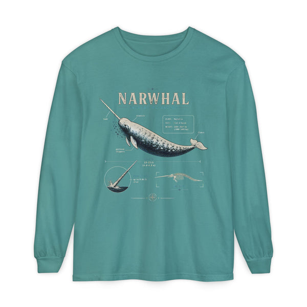 Narwhal Anatomy Long Sleeve Tee