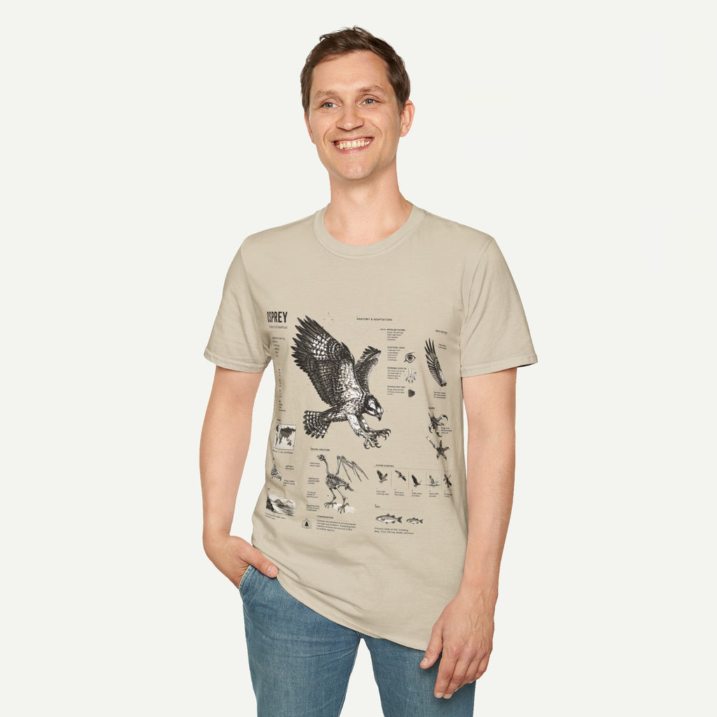 Osprey Anatomy T-Shirt — Vintage Bird Illustration Tee
