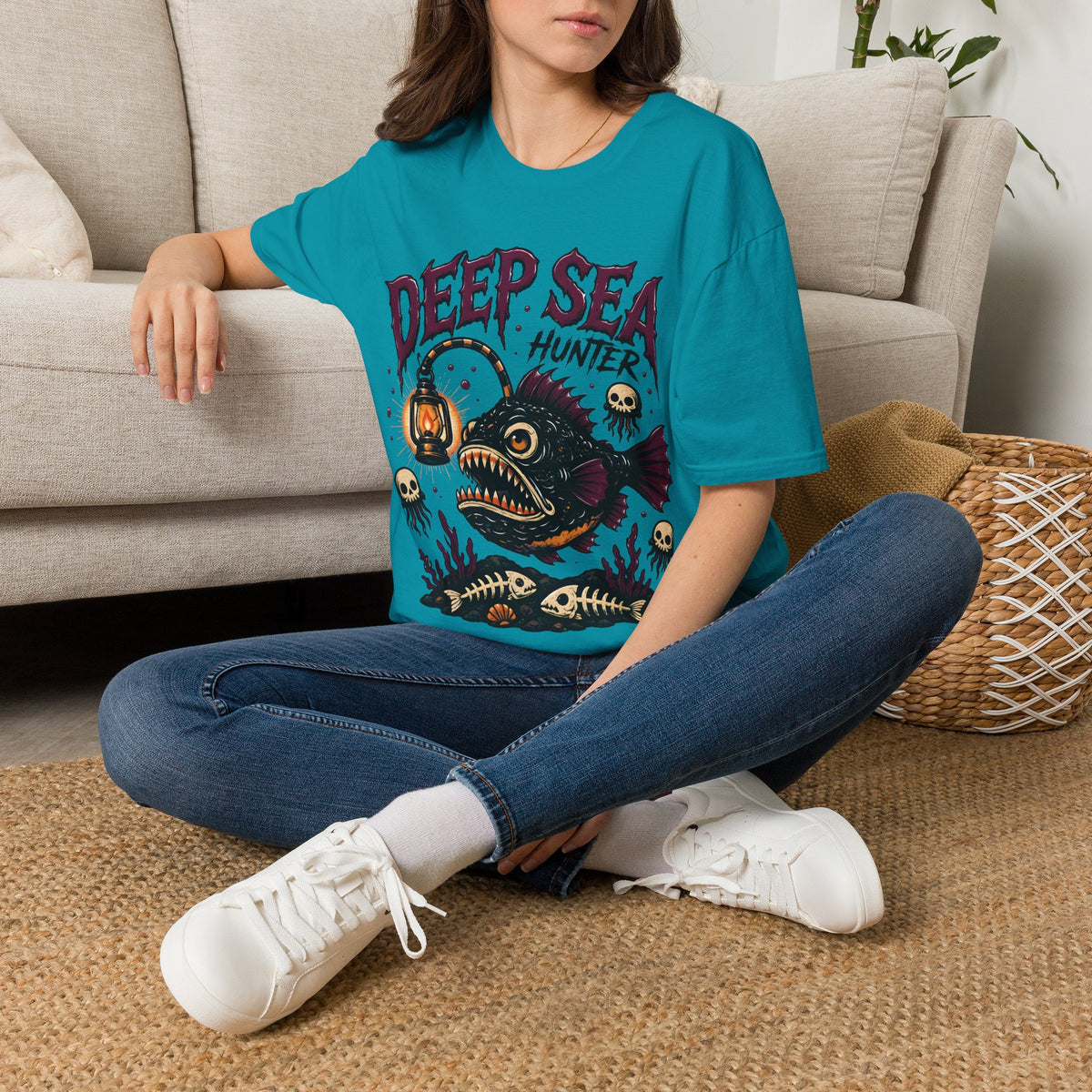 Deep Sea Hunter T-Shirt — Anglerfish Graphic Tee