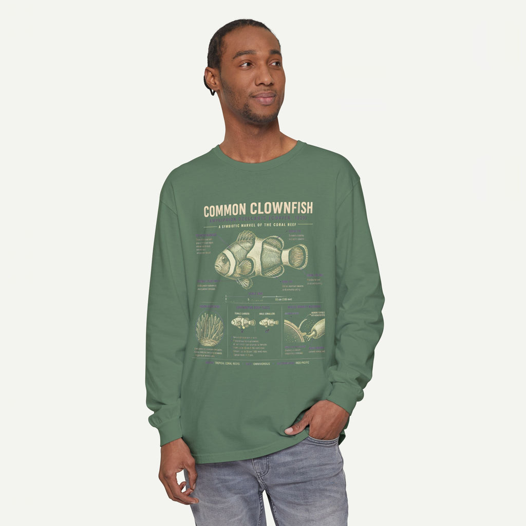 Common Clownfish Anatomy Long Sleeve Tee