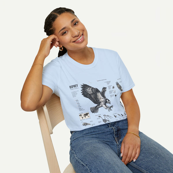 Osprey Anatomy T-Shirt — Vintage Bird Illustration Tee