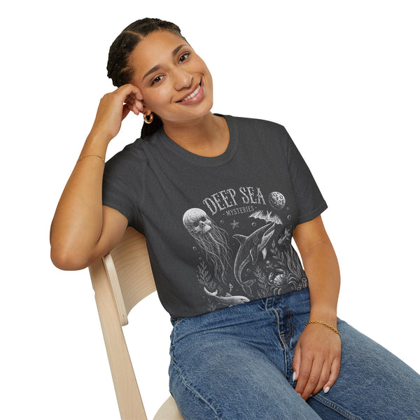 Deep Sea Mysteries T-Shirt — Vintage Ocean Creature Graphic Tee