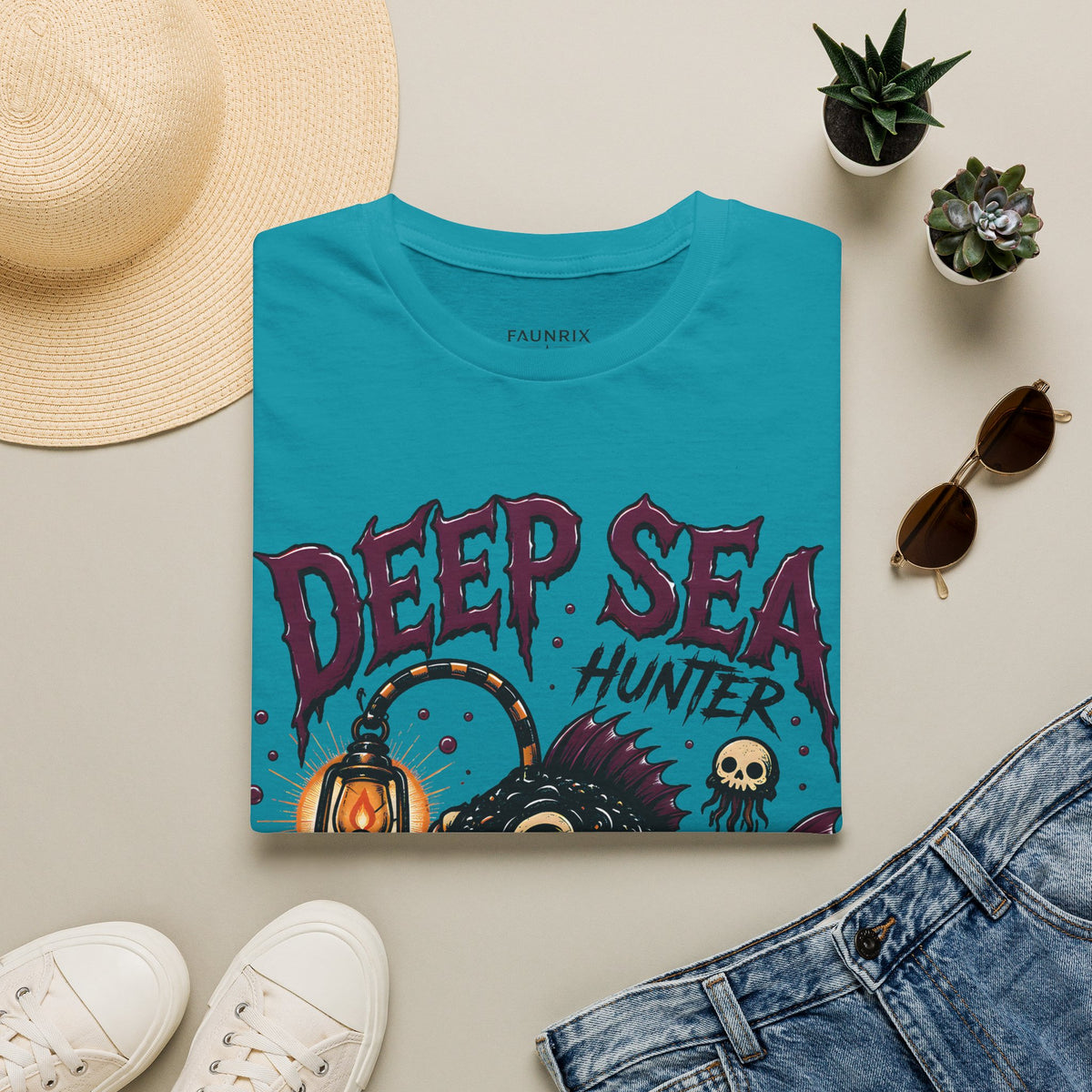 Deep Sea Hunter T-Shirt — Anglerfish Graphic Tee