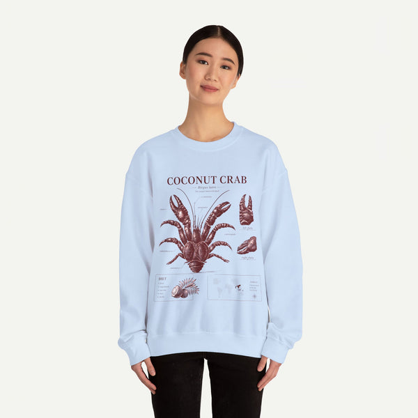 Coconut Crab Anatomy Crewneck Sweatshirt