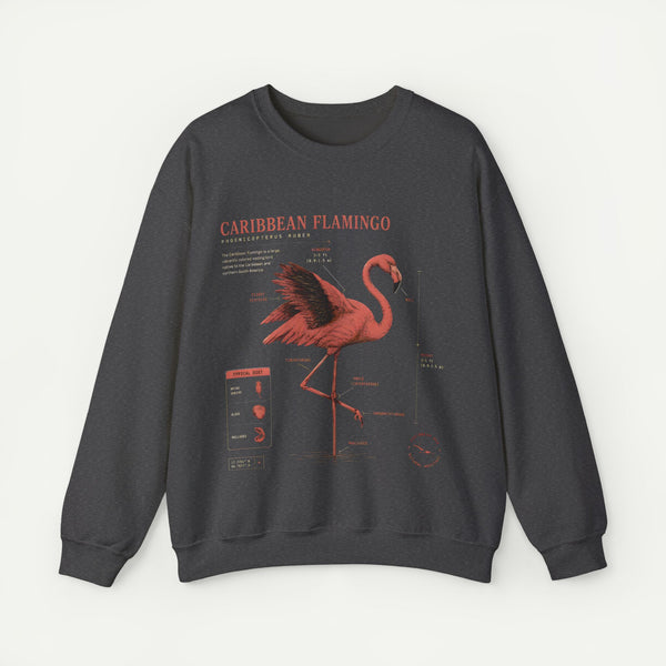 Flamingo Anatomy Field Guide Crewneck Sweatshirt