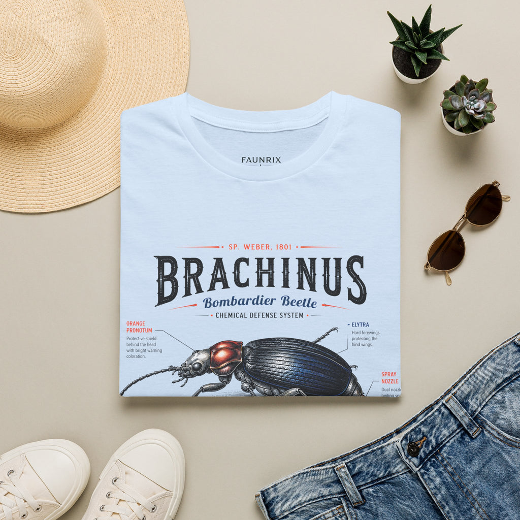 Brachinus Bombardier Beetle Anatomy T-Shirt — Vintage Entomology Graphic Tee