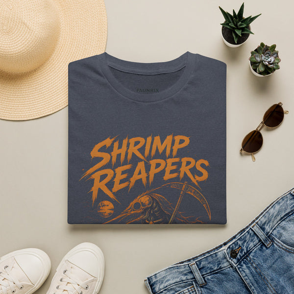 Shrimp Reapers T‑Shirt — Vintage Horror Seafood Graphic Tee