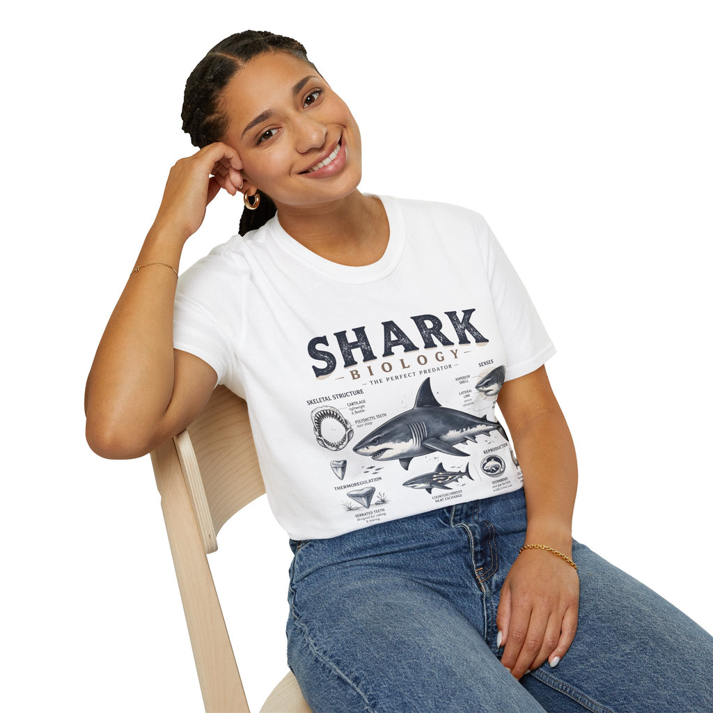 Shark Biology T-Shirt — Vintage Anatomy Graphic Tee