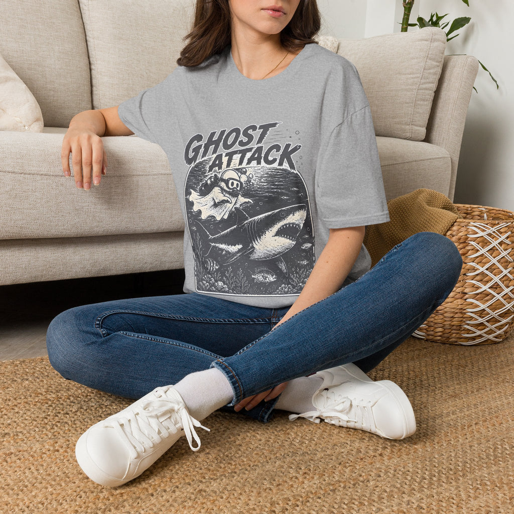 Ghost Attack T-Shirt — Vintage Horror Graphic Tee