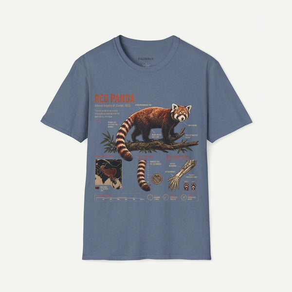 Red Panda Anatomy T-Shirt — Vintage Wildlife Graphic Tee