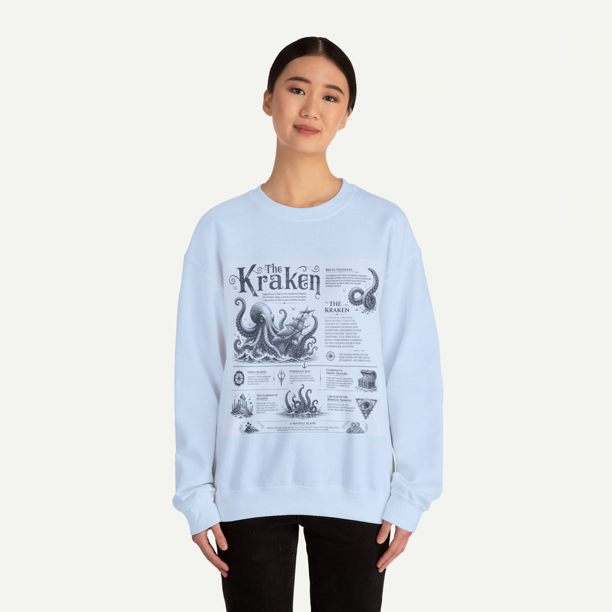Kraken Illustration Crewneck Sweatshirt