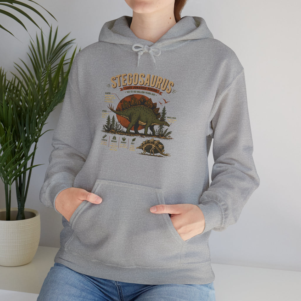 Stegosaurus Vintage Anatomy Hoodie – Retro Dino Nature Sweatshirt