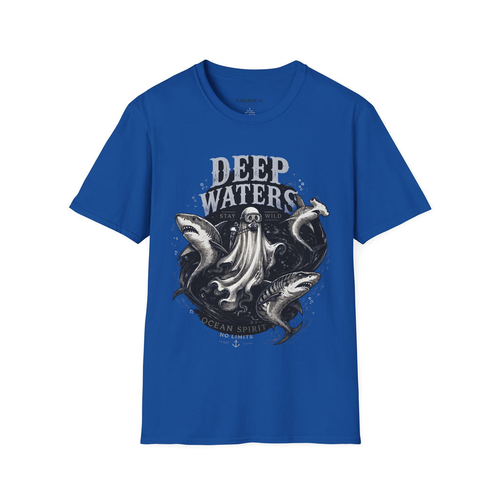 Deep Waters Graphic T-Shirt — ‘Deep Waters’ Ocean Monster Tee