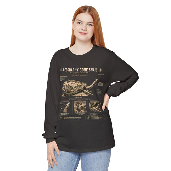 Geography Cone Snail Anatomy Long Sleeve Tee