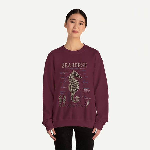 Seahorse Anatomy Crewneck Sweatshirt