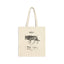 Wolf Anatomy Canvas Tote — Vintage Scientific Illustration Eco Grocery Bag