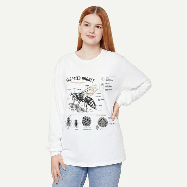 Bald-Faced Hornet Anatomy Long Sleeve Tee