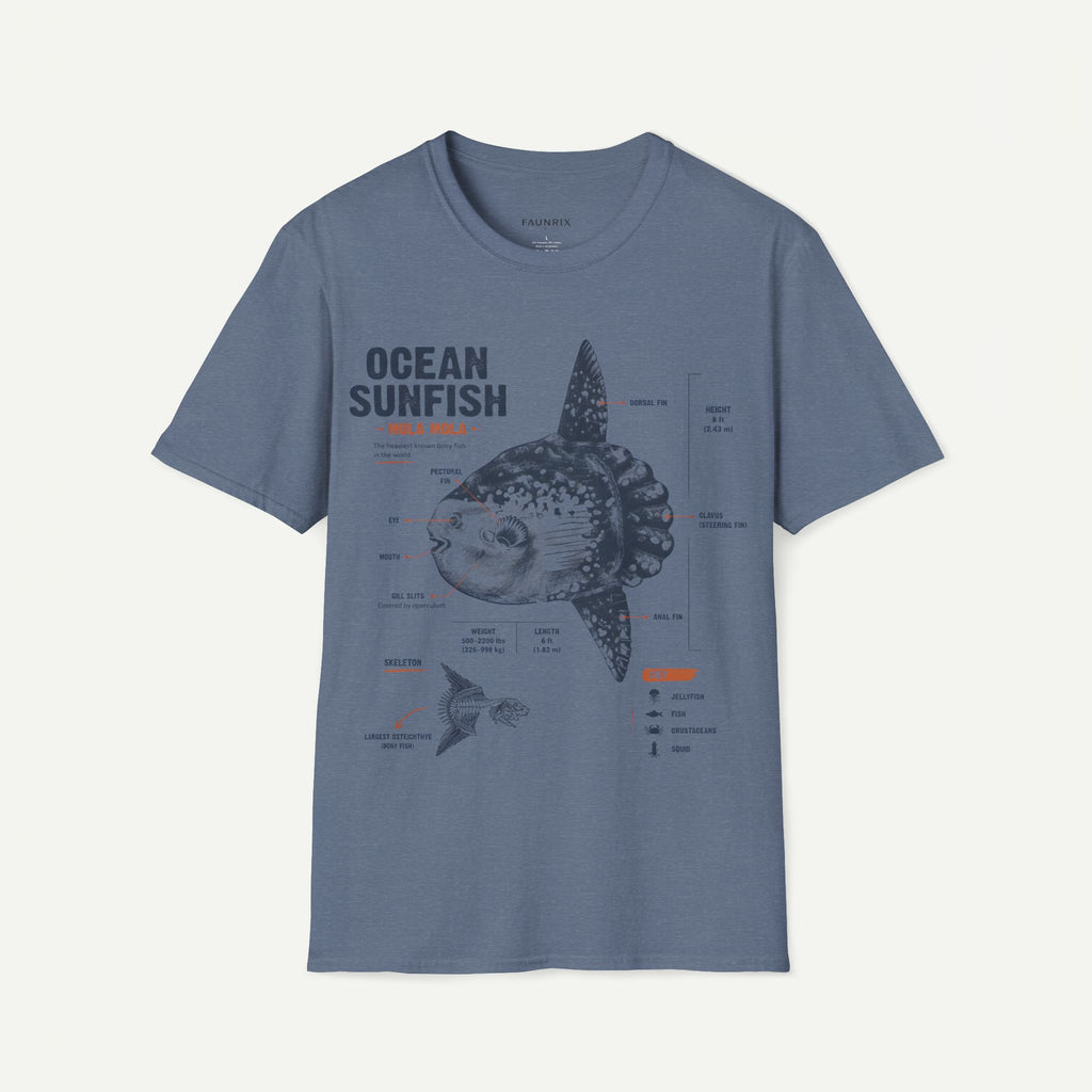 Ocean Sunfish Illustration T-Shirt — Mola Mola Science Graphic Tee