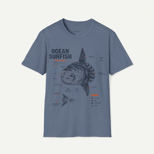 Ocean Sunfish Illustration T-Shirt — Mola Mola Science Graphic Tee