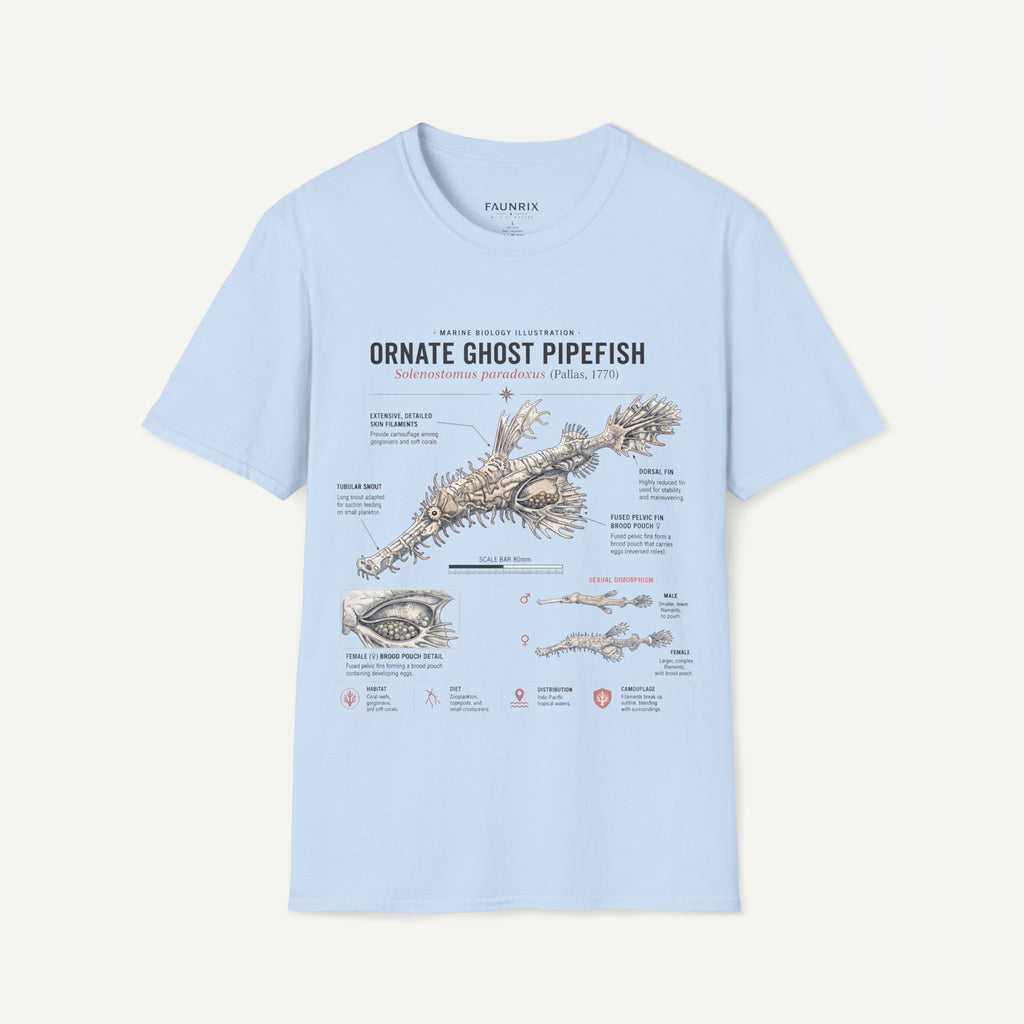 Ornate Ghost Pipefish Anatomy T-Shirt