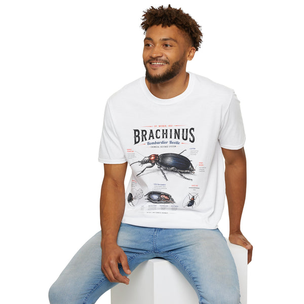 Brachinus Bombardier Beetle Anatomy T-Shirt — Vintage Entomology Graphic Tee