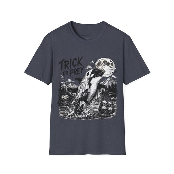 T-Shirt — Trick or Prey Halloween Orca Tee