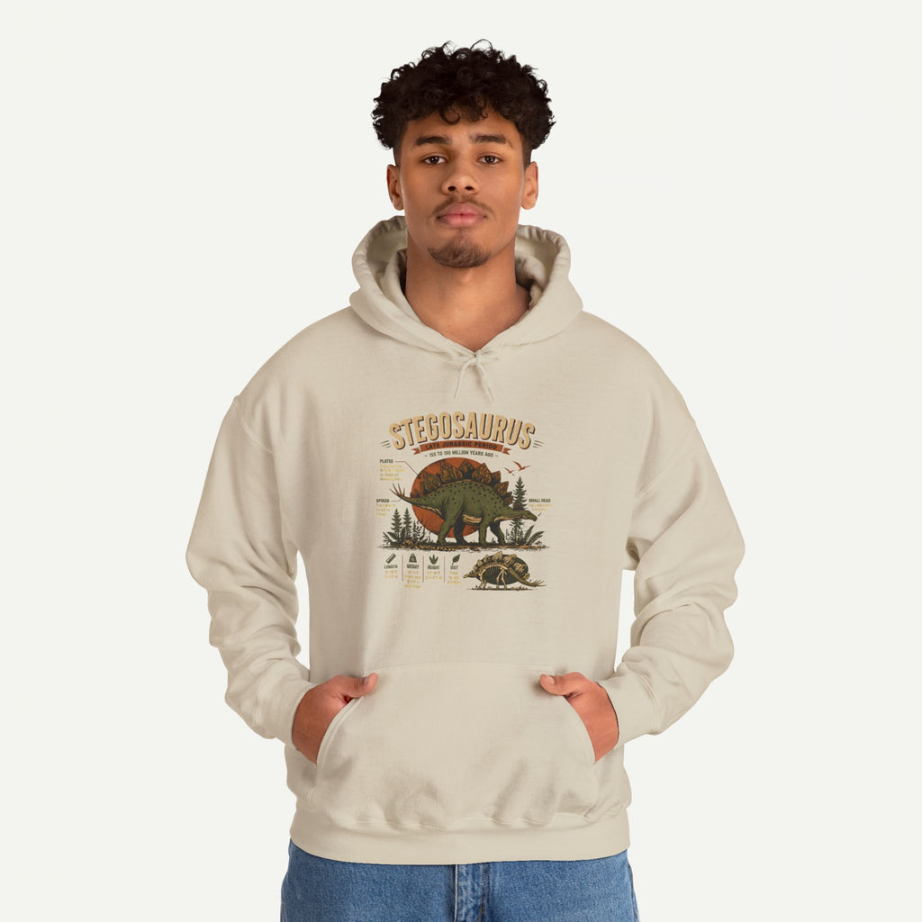 Stegosaurus Vintage Anatomy Hoodie – Retro Dino Nature Sweatshirt